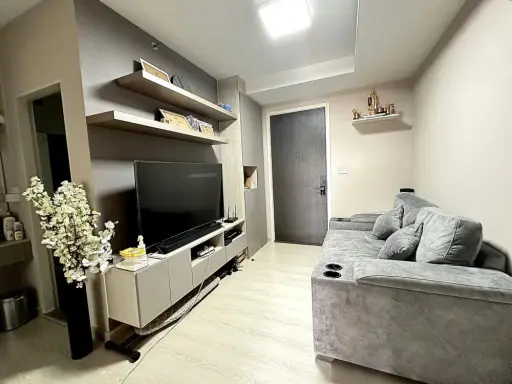 ขาย คอนโด นิช ไอดี ปากเกร็ด สเตชั่นชั้น 16 ห้องแต่งสไตล์อบอุ่น ติวอลเปเปอร์ทั้งห้อง ดีแบบนี้จองเลย images