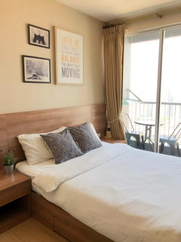Urgent for rent !! Rhythm Sukhumvit 50 Condo, high room, beautiful city view, gold location, full furniture, book now !!