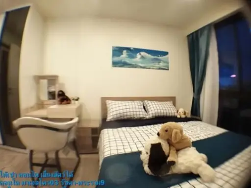 For rent Maestro 03 Ratchada-Rama 9, very beautiful room, accept pets as well. Get the best price You can finish this room.