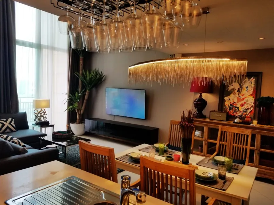 For sale, for rent, The Empire Place Sathorn-Narathiwat, 20th floor, DUPLEX, beautifully decorated, nice to live in. Book now, don't miss it.