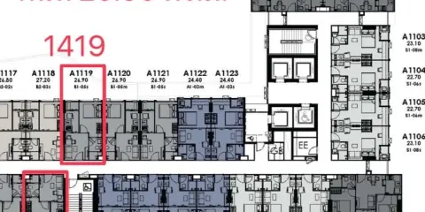ขายดาวน์ Modiz Avantgarde ชั้น 14 ตำแหน่ง 15 โครงการดี ทำเลน่าอยู่ จองเลย ห้ามพลาด