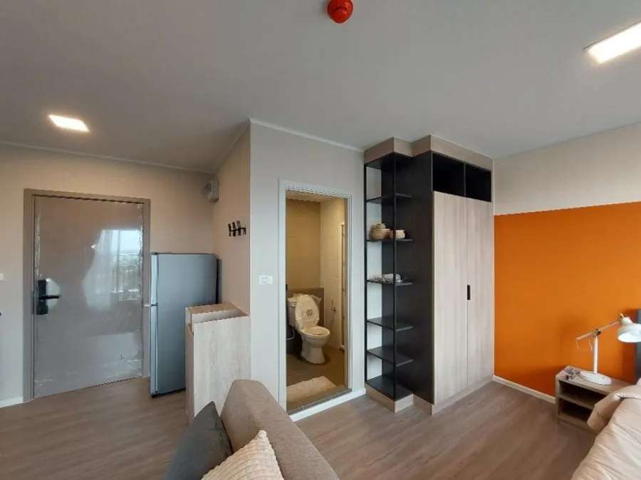 For rent, D Condo Hideaway Rangsit, complete electrical appliances, convenient transportation, don't wait.
