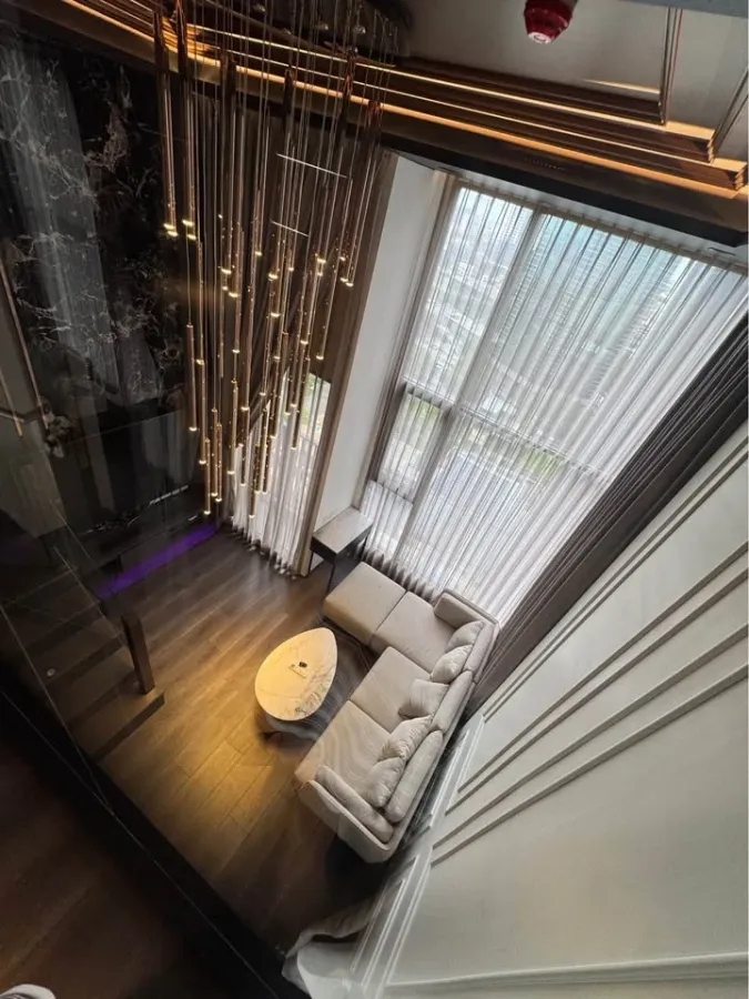 For rent: Knightsbridge Space Ratchayothin, 19th floor, corner room, north facing, fully furnished with built-in furniture. Don't miss out!