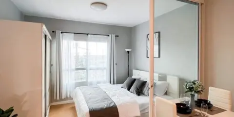 For rent 624 Condolette Ladphrao ชั้น 6 วิวตึก ลมดี เงียบสงบ คนไม่พลุกพล่าน รีบย้ายมาเลยจ้า