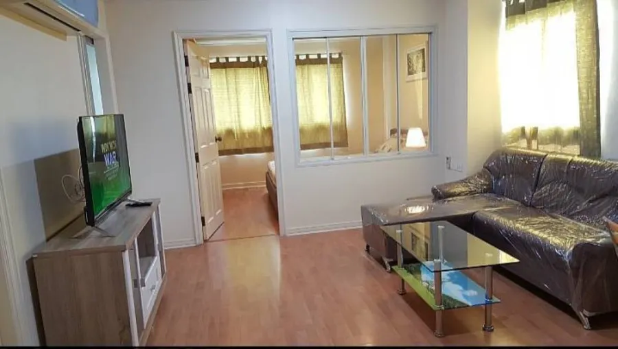 For sale, for rent, Lumpini Ville Condo, Cultural Center, near MRT, fully furnished, ready to move in, reasonable price, don't miss it.