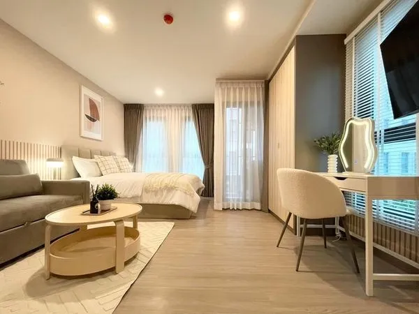 ให้เช่า Aspire รัชโยธิน ชั้น 4 ห้อง STUDIO สวย ตกแต่งสไตล์มินิมอล น่าอยู่สุดๆ ไม่จองพลาดมาก