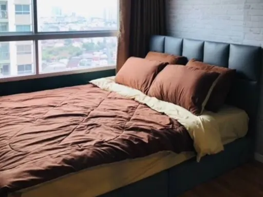 For sale & rent: Lumpini Ville Nakhon In-River View, high floor, good wallpaper, very livable. Hurry and reserve before you miss out. ​