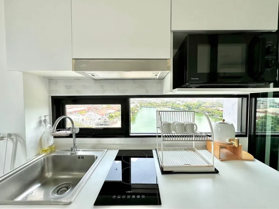 For rent: Atmoz Ladprao 71, 8th floor, 1 Bedroom Exclusive room, fully furnished, livable, great view, book now, urgent.