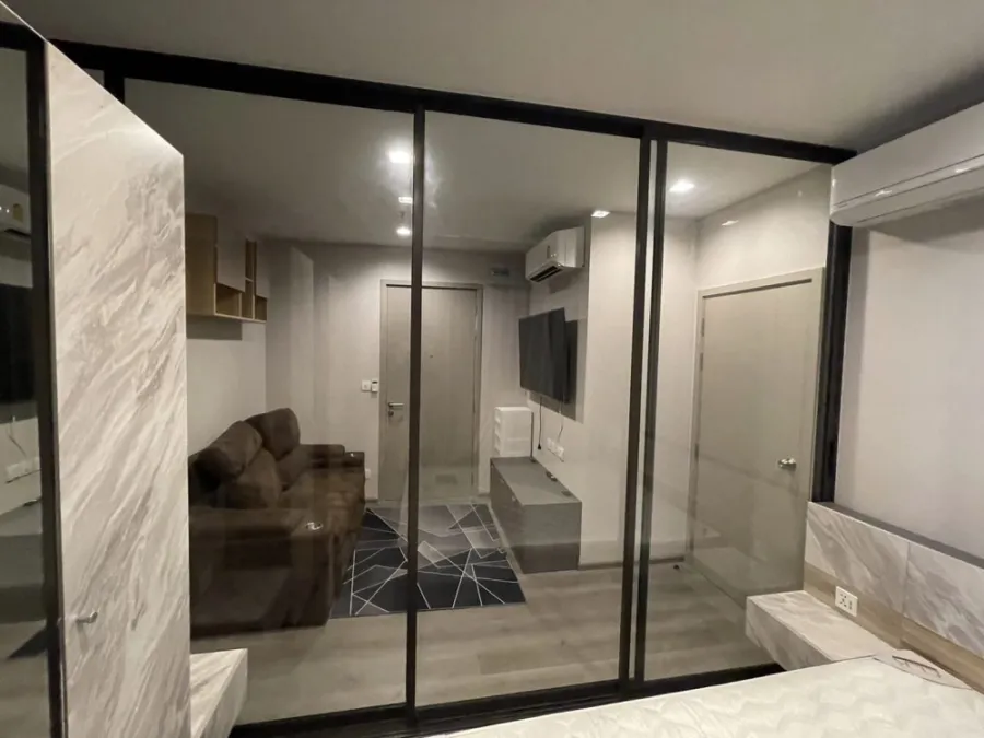 Condo for rent, The Politan Aqua, very high floor, very good view, separated room Very comfortable sofa. Book now.