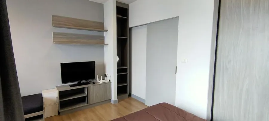 For rent, Chapter One Midtown Ladprao 24, Studio room, 27th floor, city view, very beautiful, quiet, private, don't miss it.