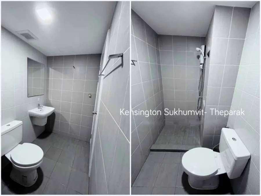Condo for sale, Kensington Sukhumvit-Thepharak, city view in the evening, the room is not hot Complete electrical appliances