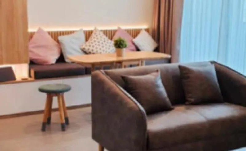 For rent condo Life Ladprao, 2 bedrooms, very beautiful decoration, full furniture, full appliances, hurry up to reserve.