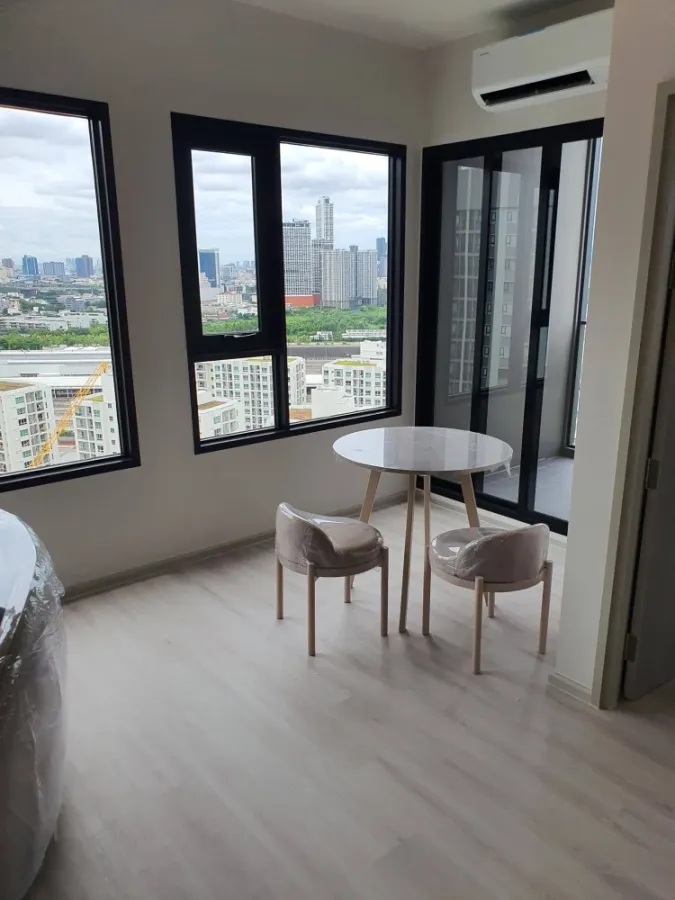For rent: COBE Ratchada Rama 9, 25th floor, corner unit, fully furnished. Book now!