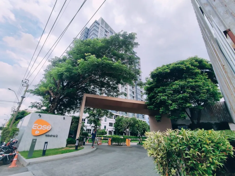 For sale, for rent, Condo Ease 2 Rama 2, 4th floor, bright and comfortable room, partitioned, with furniture, don't just look.