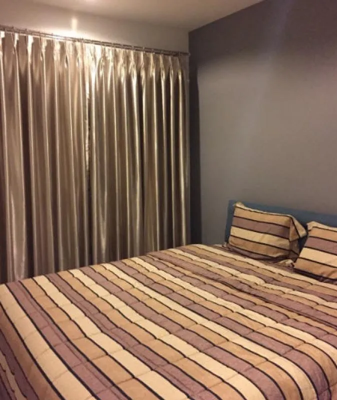 Condo for rent, The Key Wutthakat, 2 bedrooms, high floor, beautiful room, fully furnished, drag your bags, come quickly.