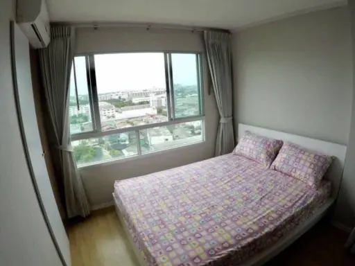 For rent!! Lumpini Ville Lasalle-Bearing Condo, 12A floor, Building C, fully furnished, ready to move in. Don't miss it!!