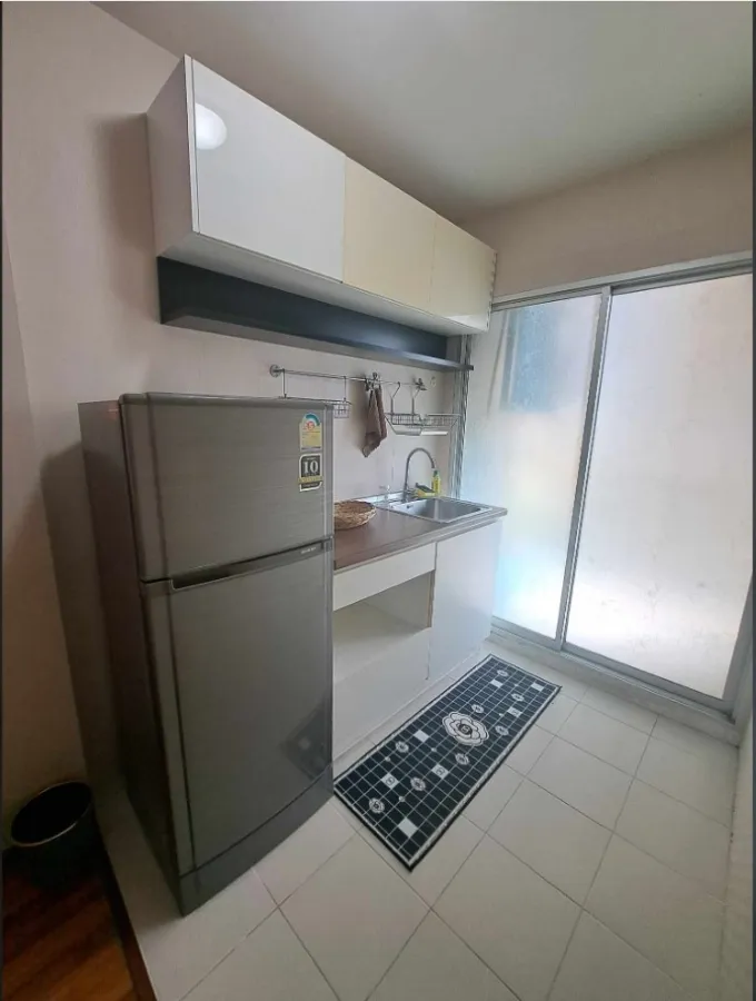 For rent Condo U Hua Mak Station, spacious room, good wallpaper, great price, must hurry to reserve.