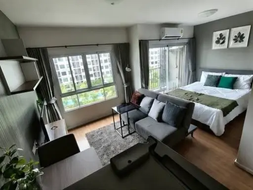 ให้เช่า D Condo Bliss Sriracha ห้องชั้น 5 ทำเลดี เฟอร์นิเจอร์บิวท์อินสุดปัง พลาดแล้วจะเสียใจ
