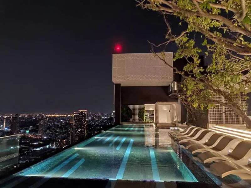 For rent, Life Ladprao, 1 bedroom, 1 bathroom, new furniture, full set, great view, book now, you will regret it.
