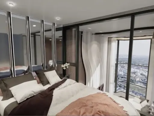Selling down payment Knightsbridge Space Rama 4, 31st floor, very high, great river view, awesome layout, can't miss out on booking.