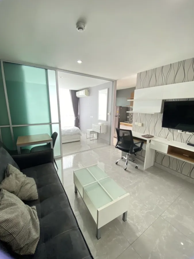 For rent, The Cube Ramkhamhaeng, beautiful room, clean interior, extremely wide, 1 bedroom