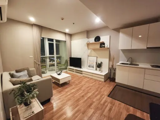 Condo for rent The Coast Bangkok, Sukhumvit - Bangna, nice room, well proportioned, fully furnished, good price, hurry to book