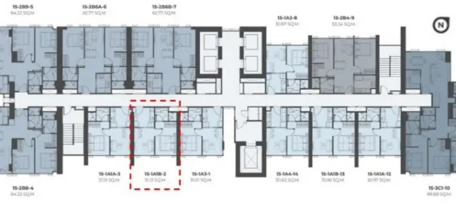 ขายดาวน์ วิสซ์ดอม คราฟท์ สามย่าน 1-Bedroom ห้อง 1502 ชั้น 15 โครงการดี น่าอยู่ จองเลย ห้ามพลาด images