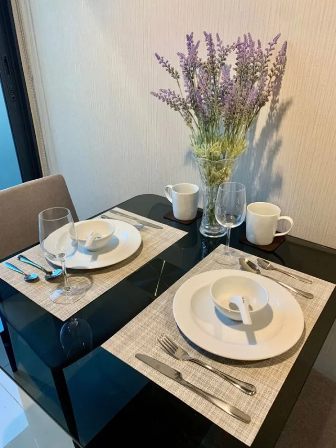 Condo for rent, Ideo Sukhumvit 93, high floor, city view, unblocked view, fully furnished, complete electrical appliances