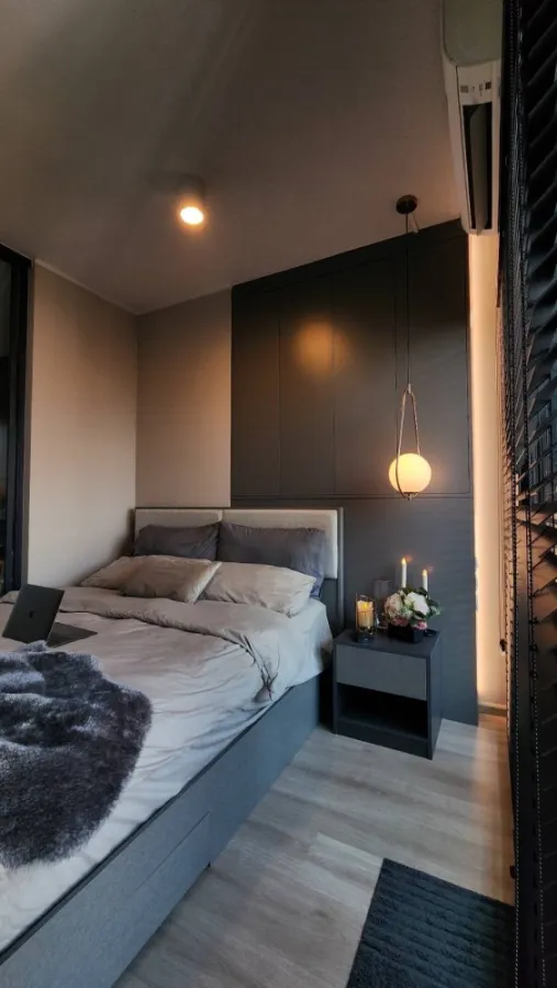 For rent/sale Condo IDEO Ratchada-Sutthisan, 21st floor, room facing north, room is a single corridor, very private, buy now.