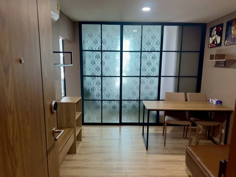 ให้เช่าคอนโด The Cube Loft Nuanchan ห้องพร้อมอยู่ เฟอร ์เครื่องใช้ไฟฟ้าครบ ลากกระเป๋าเข้าอยู่ได้เลย