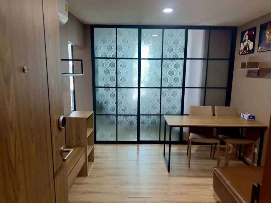 ให้เช่าคอนโด The Cube Loft Nuanchan ห้องพร้อมอยู่ เฟอร ์เครื่องใช้ไฟฟ้าครบ ลากกระเป๋าเข้าอยู่ได้เลย