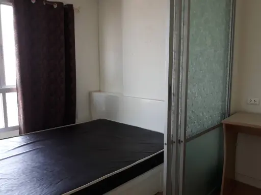 Condo for rent, Lumpini Ville Chaengwattana-Pak Kret. high floor, cool breeze Get a great view of the city. Cheap price. If you don't reserve, you're missing out.