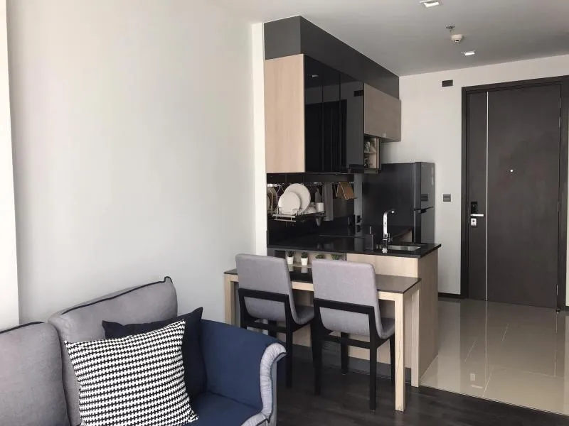 For Rent The Line Asoke Ratchada คอนโดสวย โลเคชั่นดี ตกแต่งสไตล์Cozy วิวเมือง พร้อมพลาดแล้วพลาดเลย