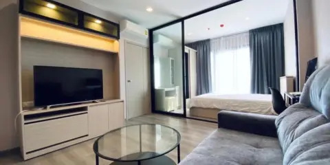 For rent Condo The Politan Rive 1ห้องนอน ชั้น12 ตกแต่งสวย วิวโปร่งโล่ง น่าอยู่ ราคานี้ต้องรีบจองแล้ว