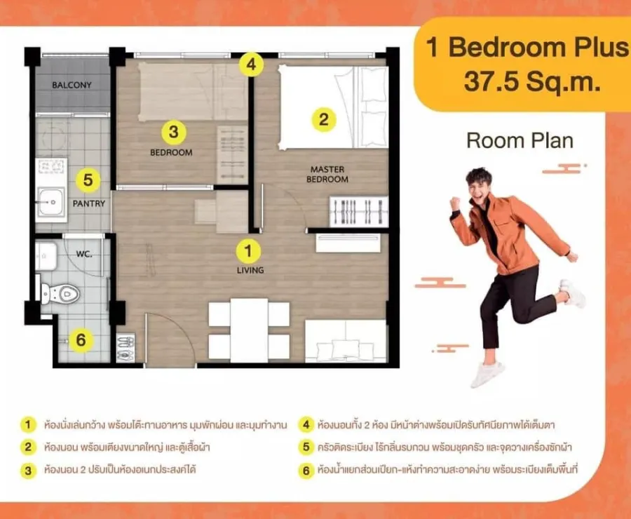 Down payment sale, Sena Kit Bangna - Km.29, corner room, spacious, very private, full of freebies, you shouldn't miss it.