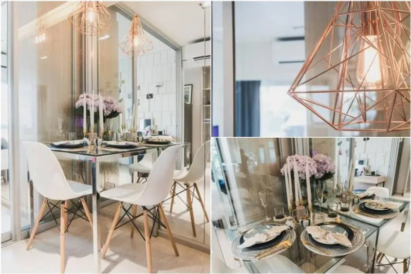 วิวสระ ห้องสวยแต่งครบ เฟอร์ครบ พร้อมหิ้วกระเป๋าเข้าอยู่ได้เลย Plum Condo Rangsit Alive 1 ให้เช่า
