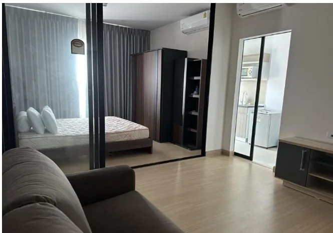 For rent, Supalai Loft Prajadhipok Wongwian Yai, fully decorated, ready to move in, just drag your bags.