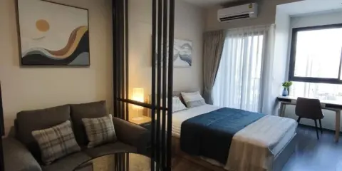 ให้เช่า IDEO Sukhumvit - Rama4 ห้องอยู่ชั้น 22 สูงมากๆ รับลมดีสุดๆ ตกแต่งครบครันพร้อมเครื่องใช้ไฟฟ้า รีบจองเลย