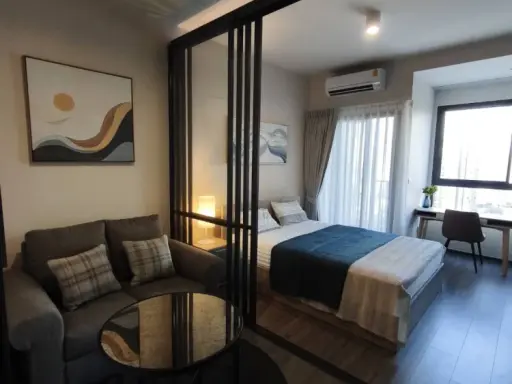 ให้เช่า IDEO Sukhumvit - Rama4 ห้องอยู่ชั้น 22 สูงมากๆ รับลมดีสุดๆ ตกแต่งครบครันพร้อมเครื่องใช้ไฟฟ้า รีบจองเลย