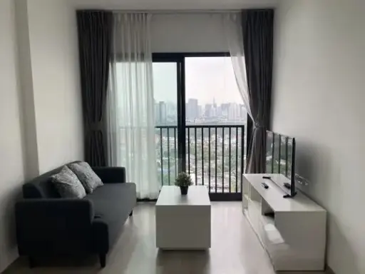 For rent!! Condo The Base Petchkasem 25th floor with balcony, fully furnished, ready to move in, hurry up and book now!!