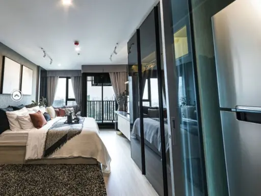 Sell Life Ladprao, 2 bedrooms, high floor, city view, very beautiful at night The most pleasant room If interested, hurry up to reserve.