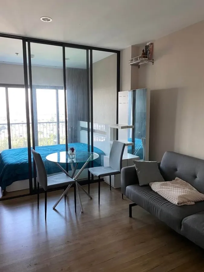 Condo The Tree Rio Bang Ao Next to MRT Bang Ao 1 bedroom, 1 bathroom Size 32 square meters 11th floor, Chao Phraya River curve view Decorated and ful