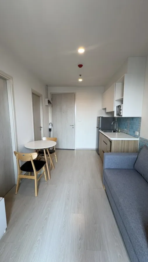 For rent, NUE Noble Chaengwattana, 1 bedroom, 1 bathroom, size 29 sqm, 23rd floor, nice decoration, ready appliances.