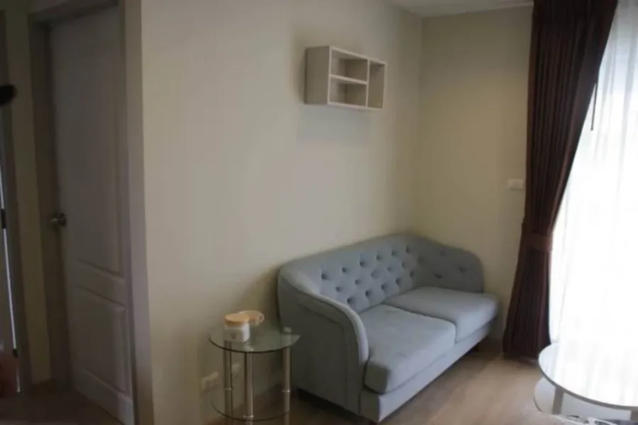 Tempo One Ramkhamhaeng-Rama 9 for rent, 2 bedrooms, 1 bathroom, spacious room, 4th floor, fully furnished, reserve now.