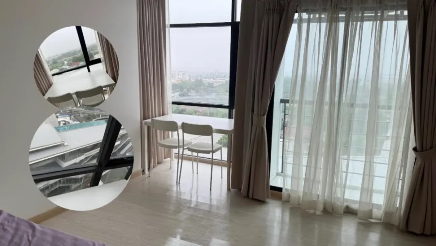 ให้เช่า Bangkok horizon p48 ห้องตกแต่งสไตล์มินิมอล ห้องสว่าง ขาวคลีนๆ พร้อมเข้าอยู่