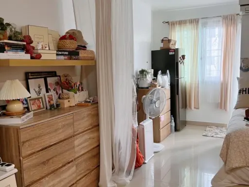 Sell Regent Home 1, Phaholyothin 67, 7th floor, studio room, fully furnished, very good price, don't delay, hurry up to reserve