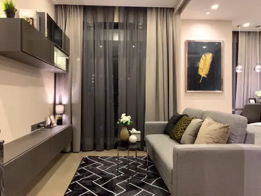 Rent Ashton Asoke, 21st floor, size 35 sqm, 1 bedroom, 1 bathroom, beautiful decoration, ready to move in, do not miss. images