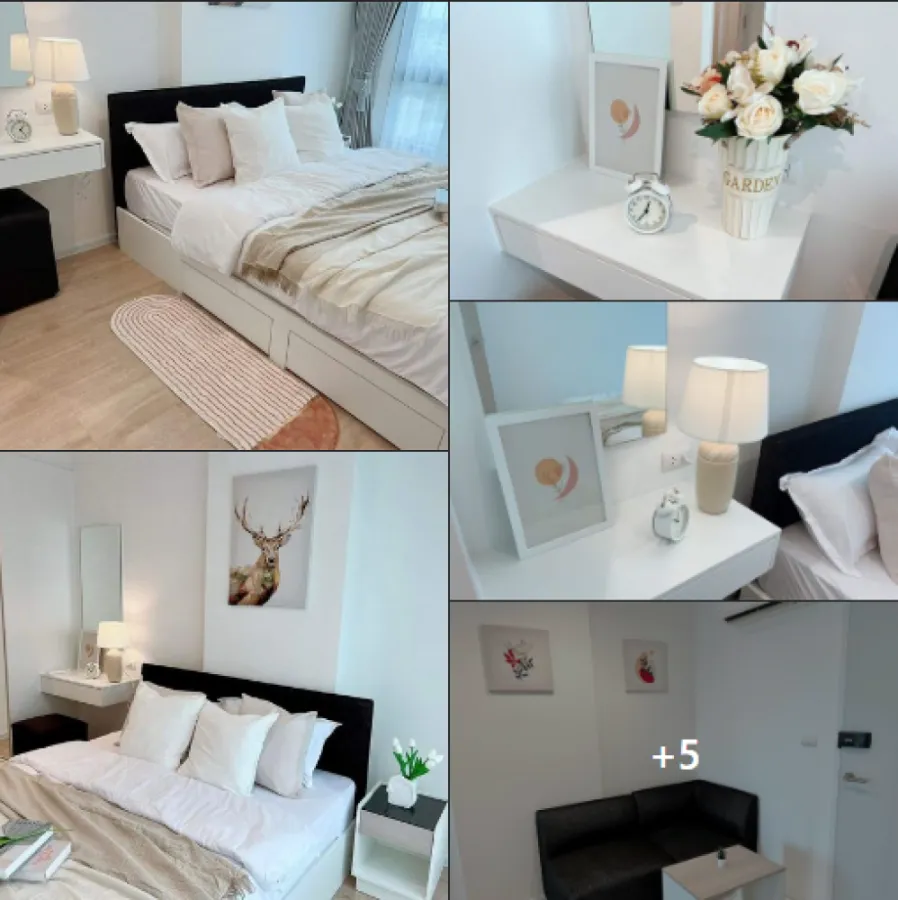 For rent!! Icondo Serithai Green Space, 8th floor, Building A, fully furnished Ready to move in, don't miss it!!