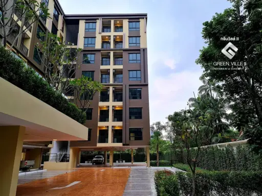 Condo for sale, Green Ville 2, Sukhumvit 101, 4th floor, pool view, good position, ready to move in, great price, don't miss it!!