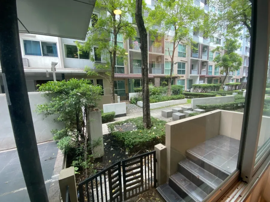 For rent!! Condo A Space Sukhumvit 77, 1st floor, Building E, fully furnished, hurry up to reserve!!